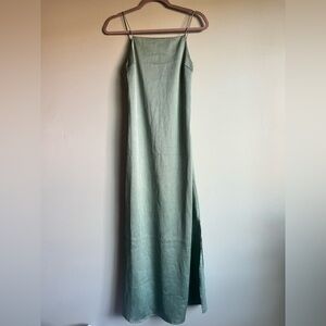 Camila Coelho Green Plissé Dress XS